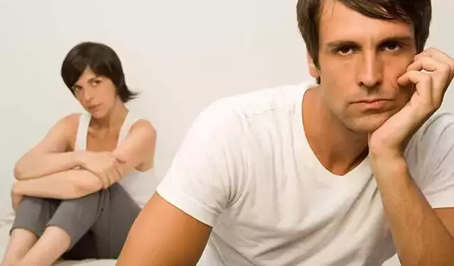 The man is faced with low potency and is not capable of intimacy